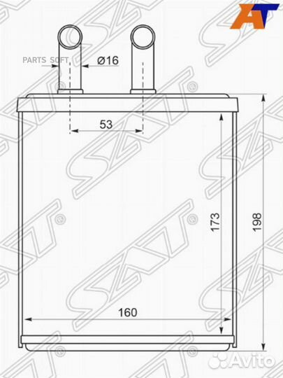 Радиатор отопителя салона subaru impreza/forester 97