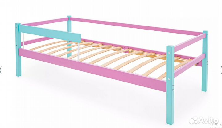 Кровать детская от 3 лет из массива сосны + матрас