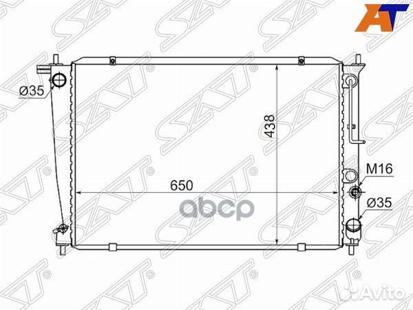 Радиатор Hyundai H1 97-07 / Starex 97-07 hy0013