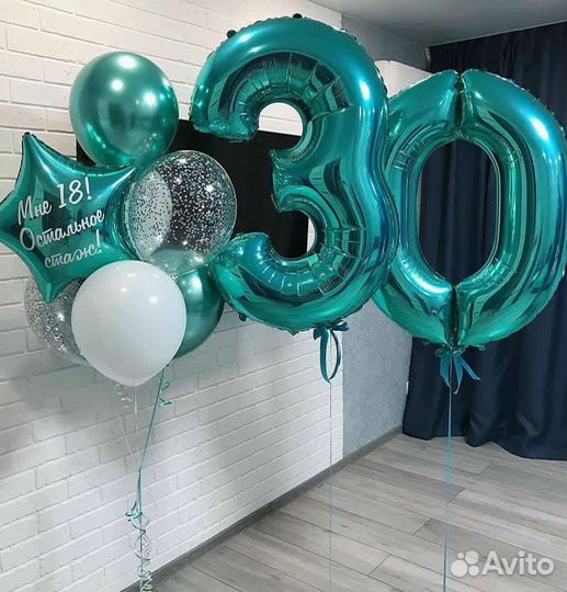 Воздушные шары с гелием, Коробка сюрприз с шарами