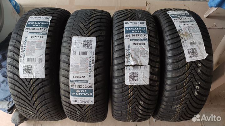 Шины Kumho Solus 4S HA32 205/50 R17 XL