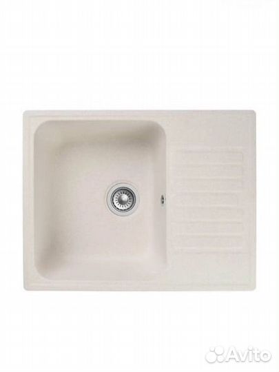 Мойка кухонная врезная белая