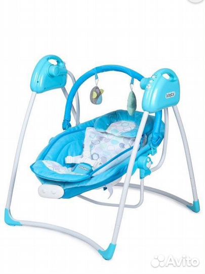 Качели Babyton Funny Time 2в1 электронные Blue