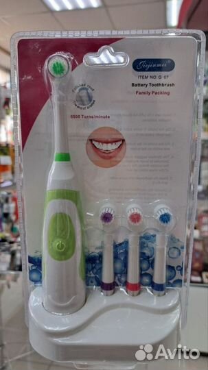 Зубная щетка электрическая 4 насадки
