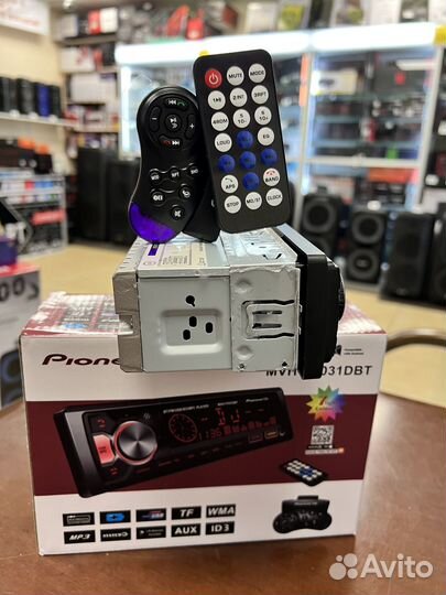 Магнитола Pioneer-OK Y7031 блютуз, 2 пульта д/у