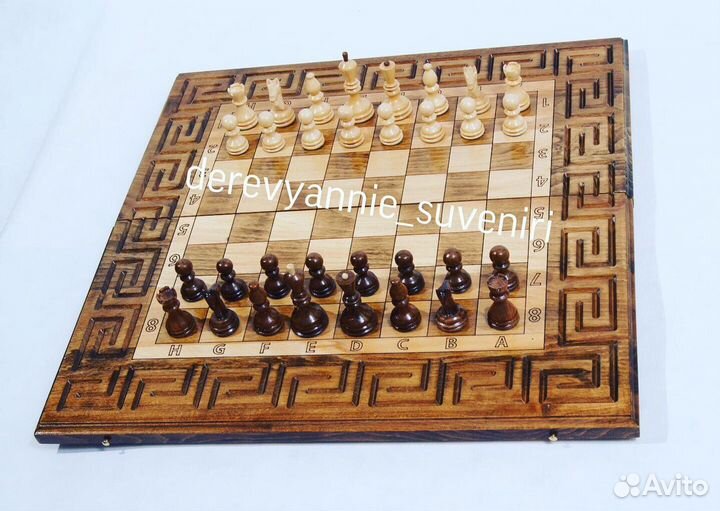Шахматы нарды шашки 3в1
