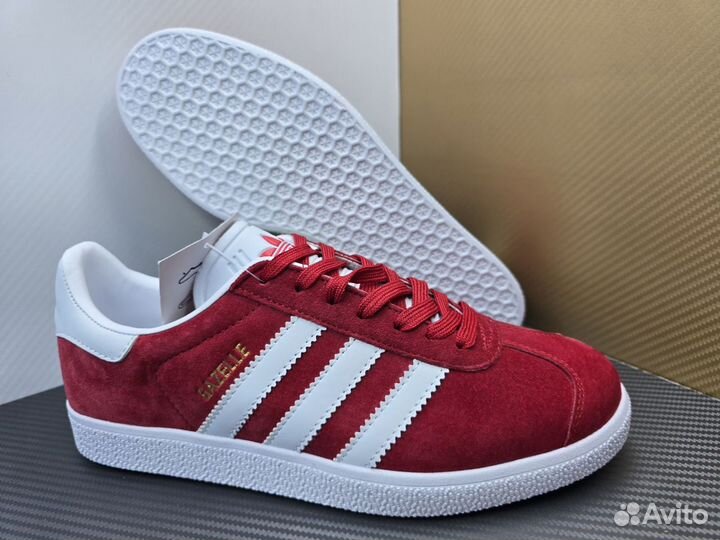 Кеды Adidas Gazelle красные