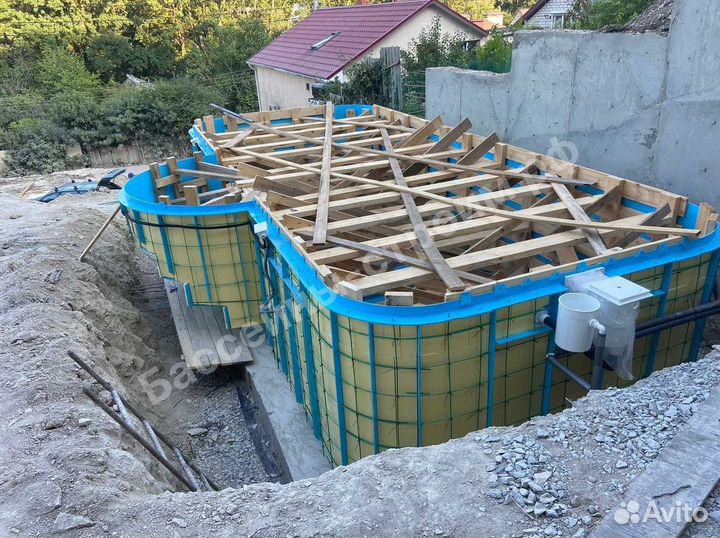 Бассейн 7х3х1,5 от производителя,ступени Гармония