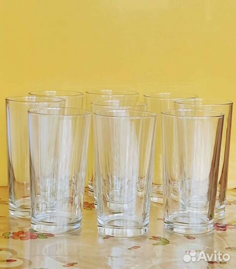 Стаканы для сока, стакан для виски, рюмка всё 200