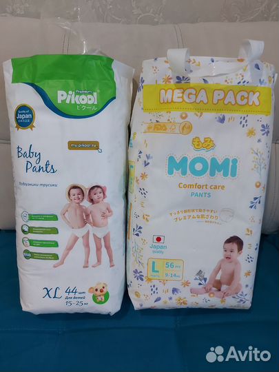 Подгузники трусики 4 Momi comfort, Pikool premium