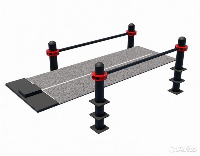 Помост для выполнения испытания «Сгибание - разгибание рук в упоре лежа на полу» Iron King S605