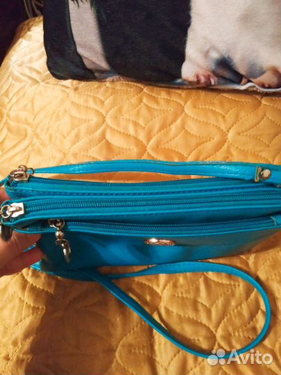 Сумка женская клатч кожаная б у