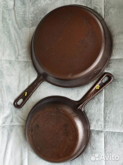 Чугунные сковороды СССР, серия Слуцк Эмальпосуда