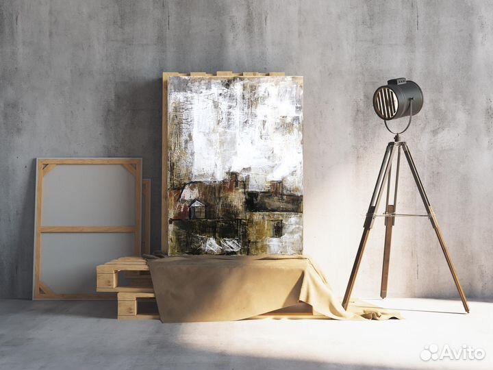 Интерьерная картина большая современное искусство