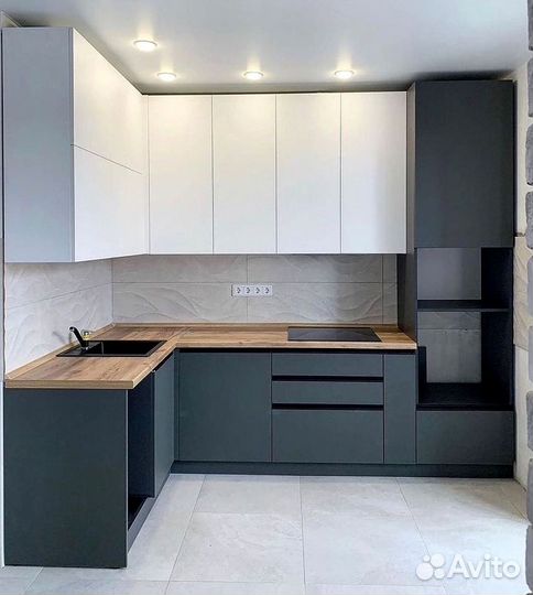 Современная кухня на заказ мдф фасады