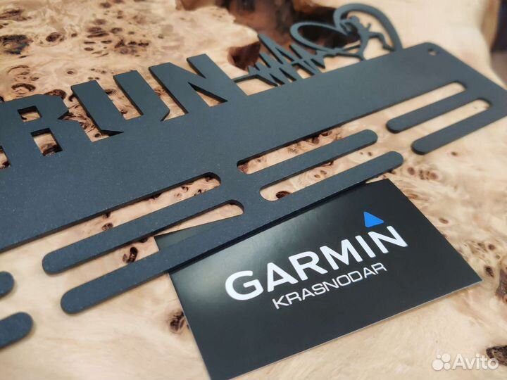 Медальница металлическая +покрытие бег/триатлон