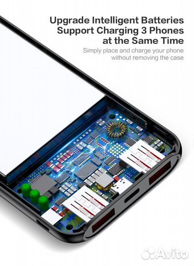 Power Bank 10000мАн, Быстрая зарядка 18W