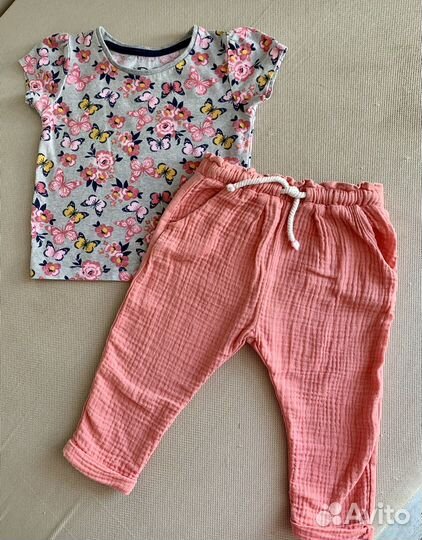 Детские вещи пакетом на девочку 80