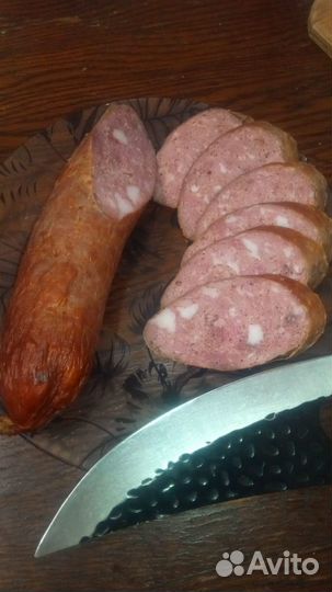 Колбаса копченая домашняя