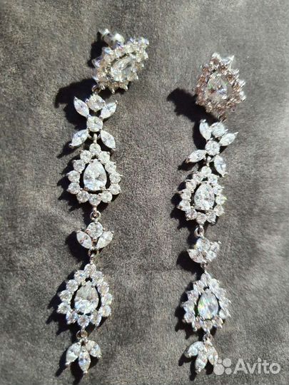 Свадебная диадема и серьги