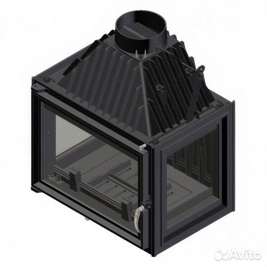 Каминная топка Kratki Zuzia/LP стекло слева-справа