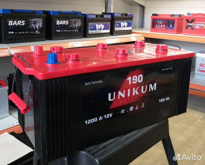 Аккумулятор для Грузовых Авто 190Ач