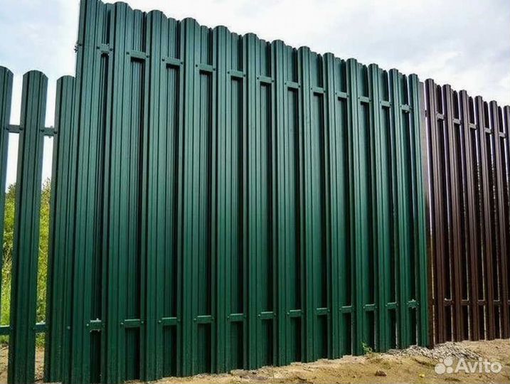 Штакетник, евроштакетник с установкой