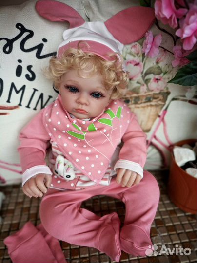 Кукла реборн 48см 3D роспись