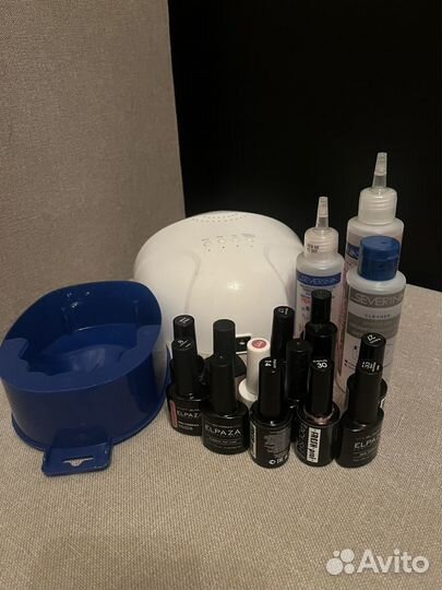 Набор для маникюра с лампой