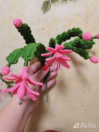 Вязаные цветы