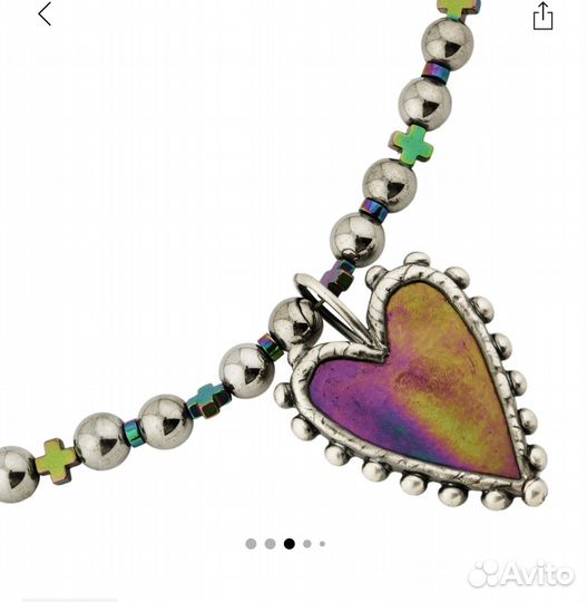 Poison drop Колье безиновое сердце