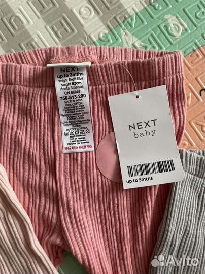 Новые вещи Next, Sela для девочки 0-3 мес