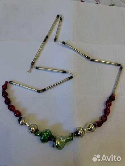 Елочная игрушка СССР стеклярус