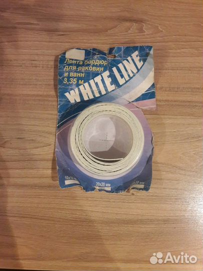 Лента бордюр для ванн и раковин 3.35 м 38 мм