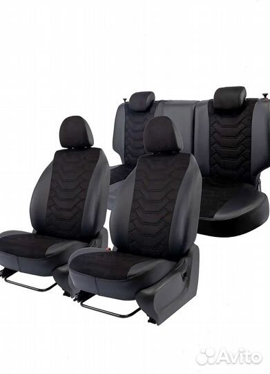 Авточехлы из экокожи Лада Веста