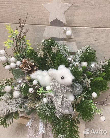 Новогодняя композиция как zara home