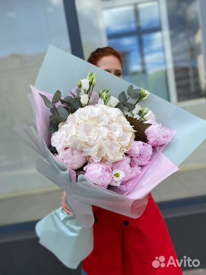 Букеты с пионами