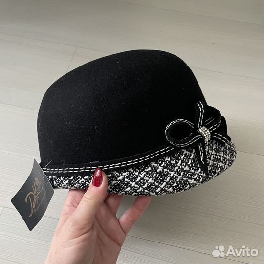 Фетровая шляпа и шарф(новые)