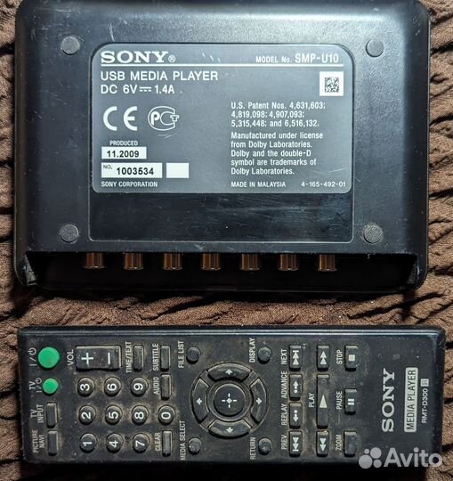 Медиаплеер sony hdmi SMP-U10