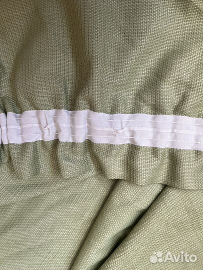 Шторы зеленые