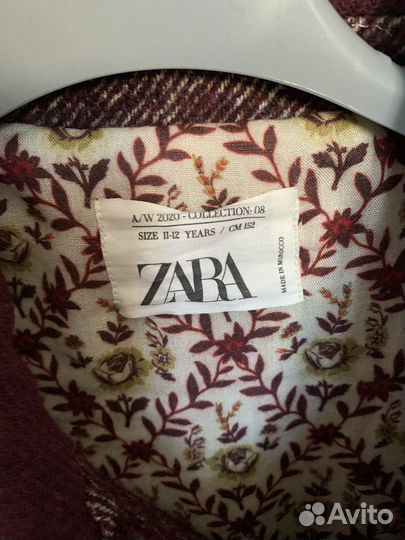 Пальто для девочки zara 152