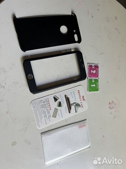 Защитный чехол и защитное стекло iPhone 7 Plus