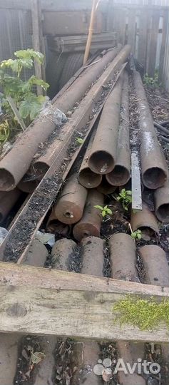 Столбы для забора металлические бу. Диаметр 100