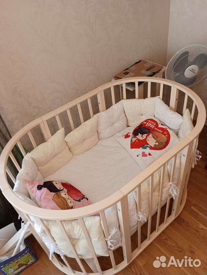 Детская кроватка трансформер 6в1