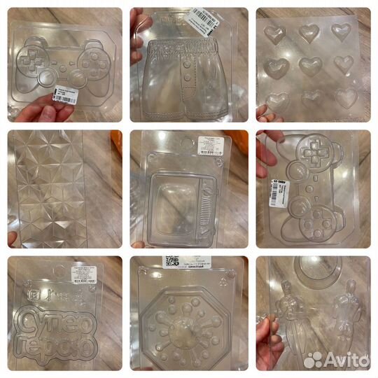 Пластиковые формы для шоколада или мыла