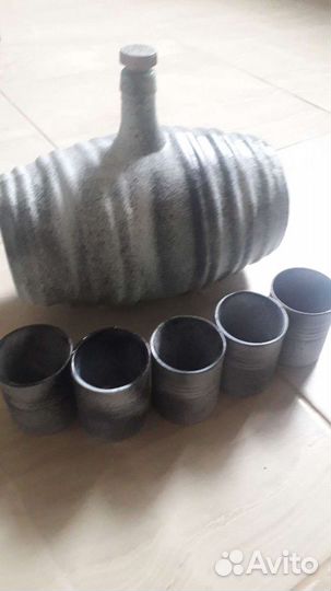 Набор графин Бочонок и стаканчики