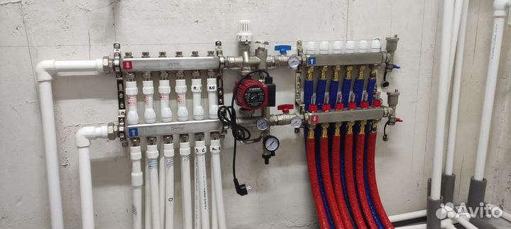 Все виды работ.Сантехника под ключ.Тёплый пол