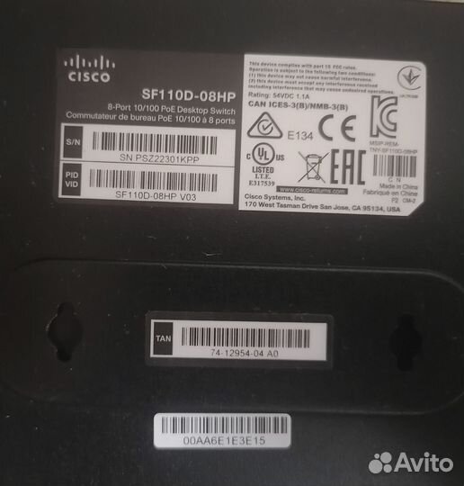 Cisco SF110D-08HP