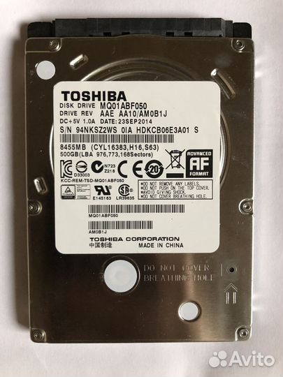 Жесткий диск toshiba 500GB