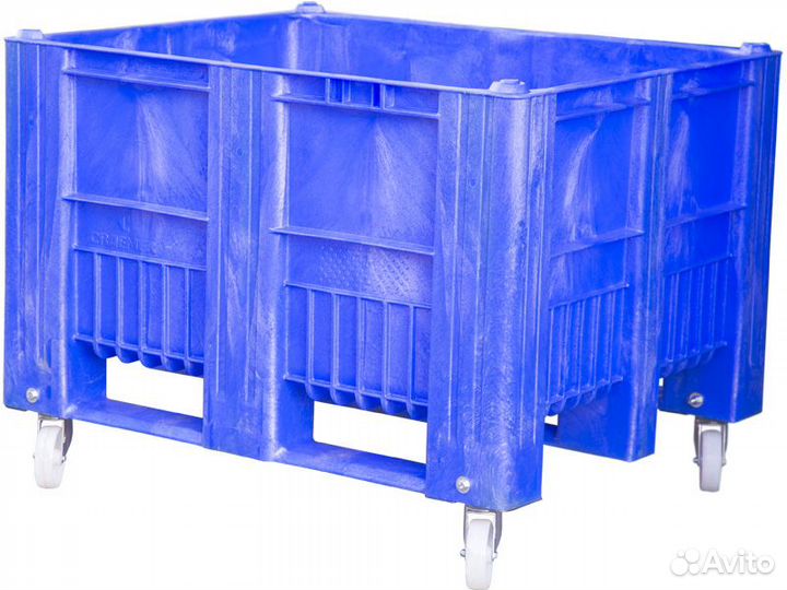 BoxPallet 1200х1000х900 мм сплошной на колесах, ар